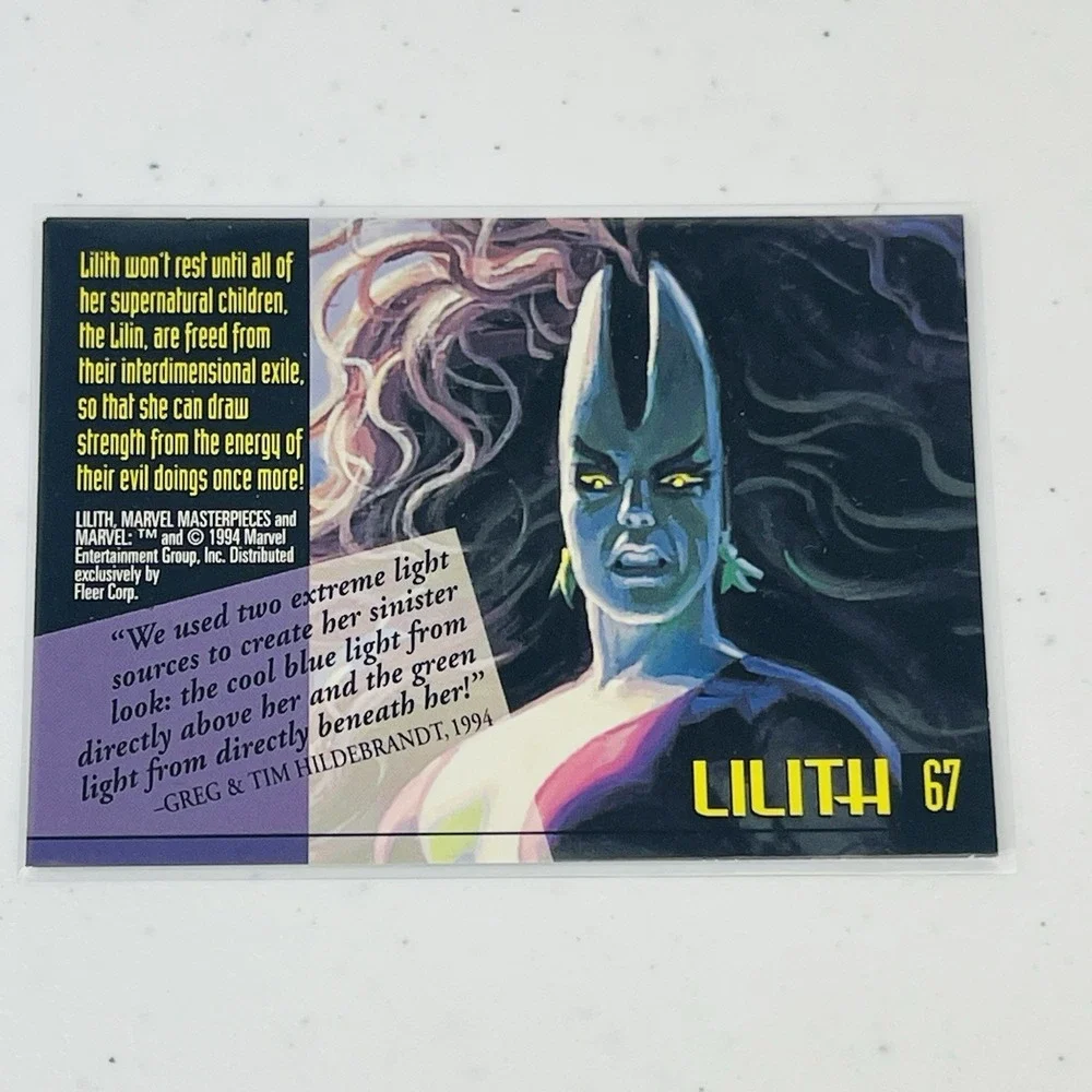 1994 Fleer Marvel Masterpieces Lilith 67 Hildebrandt Trading Card
